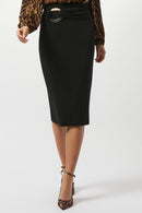Moss Crepe Pencil Skirt - Black