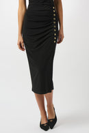 Pull-On Pencil Skirt - Black