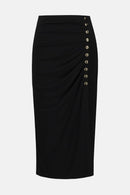 Pull-On Pencil Skirt - Black