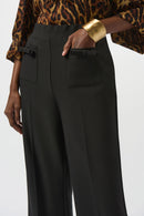 Lux Twill Flared Trouser - Black