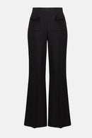 Lux Twill Flared Trouser - Black