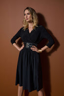 Fit and Flare Dress - Black