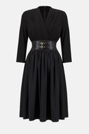 Fit and Flare Dress - Black