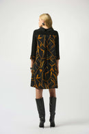 Abstract Print Dress - Black/multi