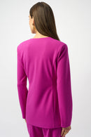 Scuba Crepe Fitted Jacket - Cosmos