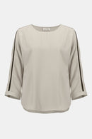 Soft Twill Boxy Top - Moonstone