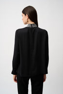 Soft Twill Straight Top - Black