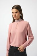 Soft Twill Straight Top - Antique Rose