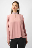 Soft Twill Straight Top - Antique Rose