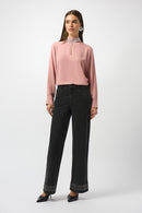 Soft Twill Straight Top - Antique Rose
