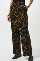 Geometric Print Trouser - Black/multi