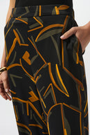 Geometric Print Trouser - Black/multi