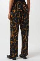 Geometric Print Trouser - Black/multi