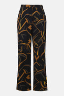 Geometric Print Trouser - Black/multi