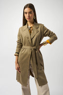 Scuba Suede Straight Coat - Java
