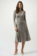 Foiled Melange Dress - Beige/multi