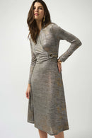 Foiled Melange Dress - Beige/multi