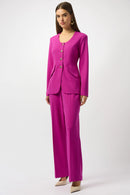 Crepe Wide Leg Trousers - Cosmos