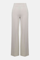 Wide Leg Pull-On Trousers - Moonstone