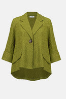 Signature Jacquard Swing Jacket - Fern