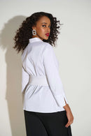 Taffeta Fitted Blouse - Vanilla