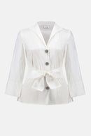 Taffeta Fitted Blouse - Vanilla