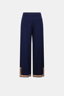 Colourblock Culotte Trouser - Indigo/camel
