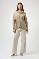 Asymmetrical Jumper - Oatmeal Melange