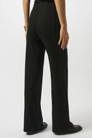 Wide Leg Pull-On Trouser - Black