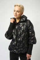 Quilted Puffer Jacket - Black
