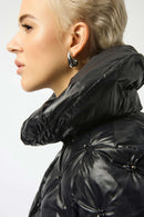 Quilted Puffer Jacket - Black