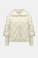 Quilted Puffer Jacket - Winter White