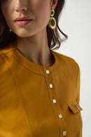 Foiled Faux Suede Jacket - Medallion