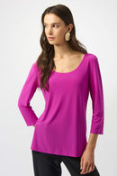 Scoop Neck Fit&amp;Flare Top - Cosmos