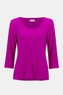 Scoop Neck Fit&amp;Flare Top - Cosmos