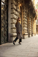 Plaid Double-Faced Coat - Camel/multi