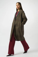 Plaid Double-Faced Coat - Camel/multi