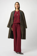 Plaid Double-Faced Coat - Camel/multi