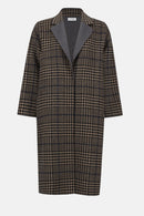 Plaid Double-Faced Coat - Camel/multi