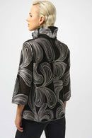 Embroidered Mesh Jacket - Black/multi