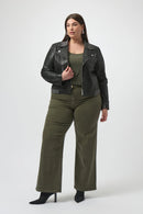 Goldie Wide-Leg Jeans - Avocado