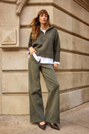 Goldie Wide-Leg Jeans - Avocado