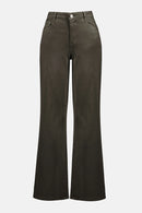 Goldie Wide-Leg Jeans - Avocado