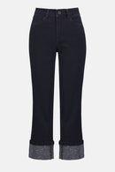 Straight Crop Jeans - Ink