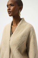 Feather Yarn Coat - Almond