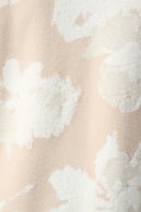 Abstract Jacquard Cardigan - Oatmeal/winter White