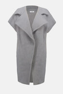 Feather Yarn Boxy Jumper - Light Grey