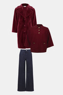 Sweater Knit Boxy Jumper - Merlot