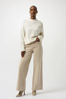 Placement Stitch Jumper - Winter White