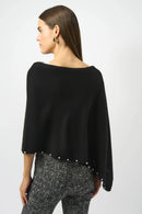 Cashmere Poncho - Black